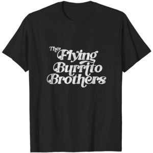 Flying Burrito Brothers Retro Faded Style Fan Art Design Gram Parsons Tshirt